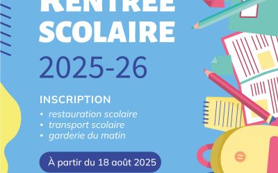 Préparez la rentrée des classes : restauration scolaire, transport et garderie du matin