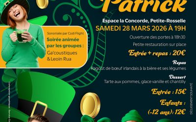 Saint-Patrick : C&rsquo;est le moment de vous inscrire !