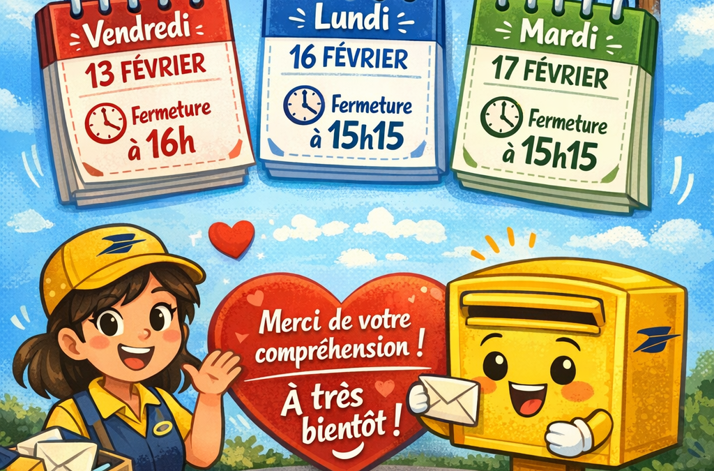 Info fermeture agence postale communale