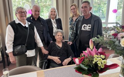 Mme Patalacci, une centenaire mise à l&rsquo;honneur à l&rsquo;EHPAD