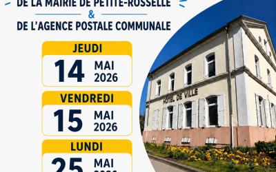 Fermetures de la Mairie et de l&rsquo;Agence Postale Communale