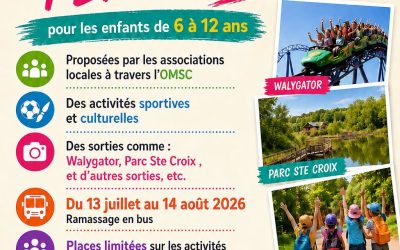 Animations Estivales : Programme et inscription (1er Juillet)