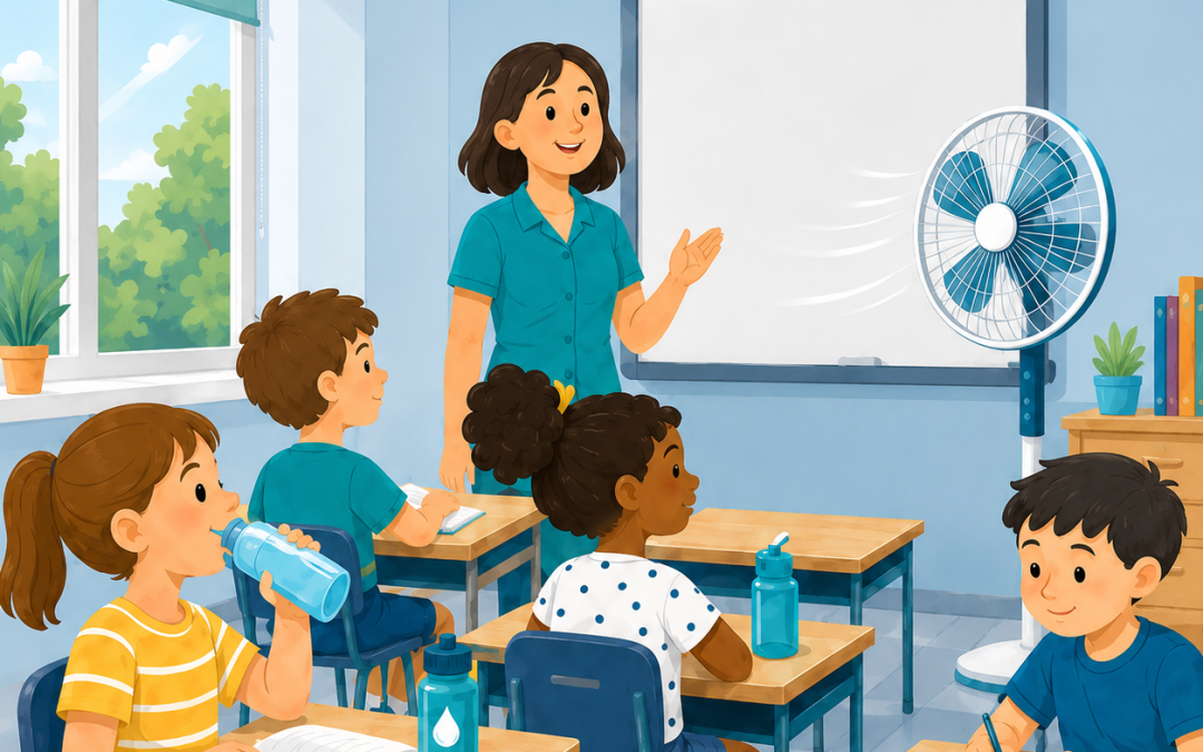 Fortes chaleurs : les écoles resteront ouvertes grâce à des aménagements adaptés