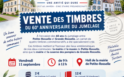 Vente des timbres du 60ème anniversaire du Jumelage
