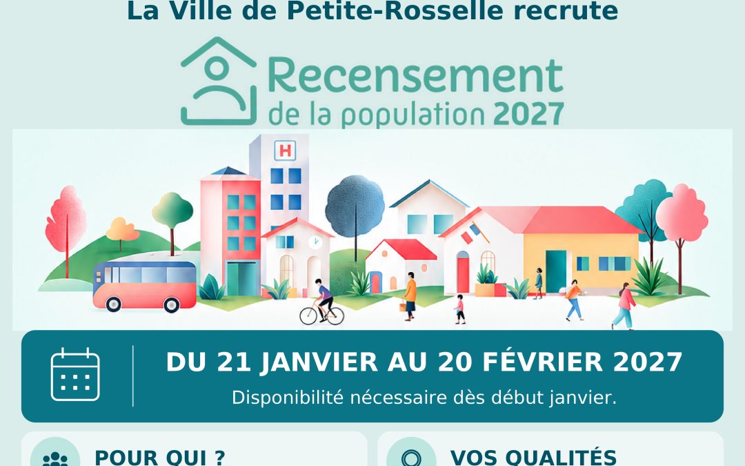 La Ville recrute des agents recenseurs