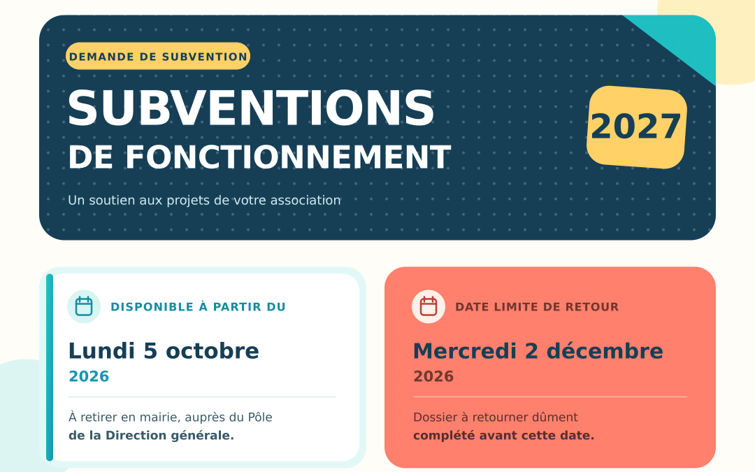 Associations : Faites la demande de votre dossier de subvention